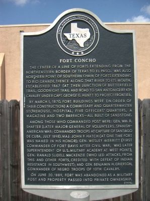 Fort Concho Marker image. Click for full size.