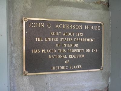 Plaque on Doorway image. Click for full size.