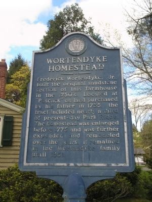 Wortendyke Homestead Marker image. Click for full size.