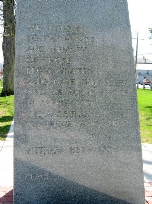 Winsted Vietnam Monument image. Click for full size.