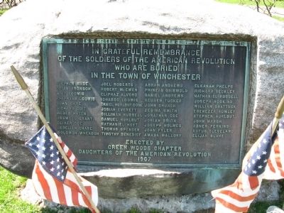 Winchester Revolutionary War Memorial image. Click for full size.