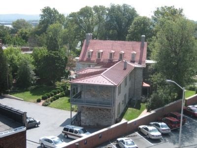 John Harris Mansion seen from a nearby parking garage.. Click for full size. John Harris Mansion seen from a nearby parking garage. image. Click for full size.