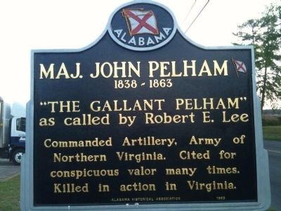 Maj. John Pelham Marker image. Click for full size.