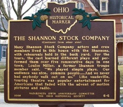 The Shannon Stock Company Marker (Side B) image. Click for full size.