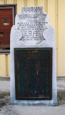 Beaverdam & Vicinity World War II Memorial image. Click for full size.