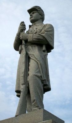 Oglevie Post 64 G.A.R. Civil War Memorial Statue image. Click for full size.