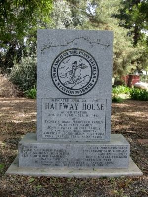 Halfway House Marker (Obverse) image. Click for full size.