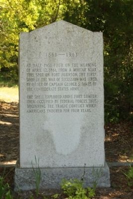 The First Shot of the War of Secession Marker. Click for full size. The First Shot of the War of Secession Marker image. Click for full size.
