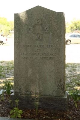 The First Shot of the War of Secession Marker, back. Click for full size. The First Shot of the War of Secession Marker, back image. Click for full size.