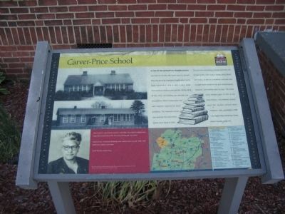 Carver-Price School Marker. Click for full size. Carver-Price School Marker image. Click for full size.