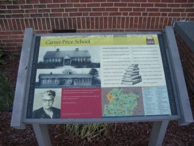 Carver-Price School Marker image. Click for full size.