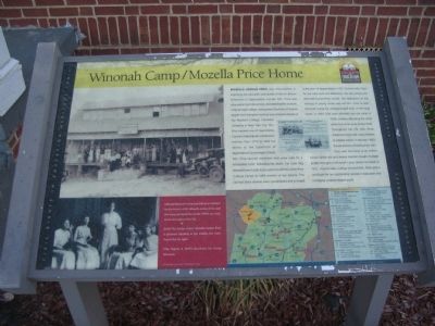 Winonah Camp / Mozella Price Home Marker image. Click for full size.