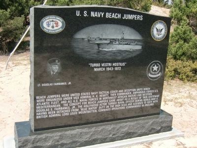 U.S. Navy Beach Jumpers - Amphibious Forces, U.S. Navy Monument Marker image. Click for full size.