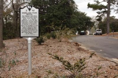 Highland Park Hotel Marker, seen near Highland Park Terrace SW. Click for full size. Highland Park Hotel Marker, seen near Highland Park Terrace SW image. Click for full size.