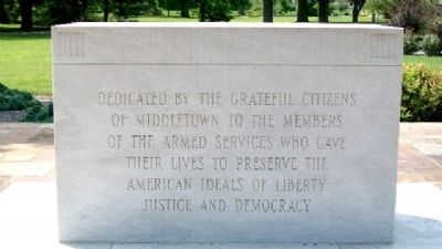 Middletown World War II Memorial. Click for full size. Middletown World War II Memorial image. Click for full size.