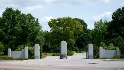 Woodside Cemetery Entrance. Click for full size. Woodside Cemetery Entrance image. Click for full size.