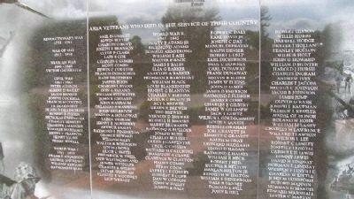 Middletown Veterans Memorial Honor Roll image. Click for full size.