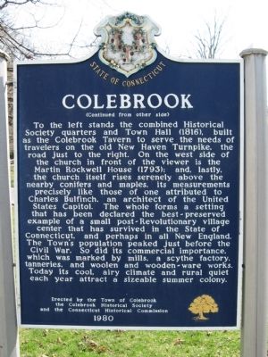 Colebrook Marker image. Click for full size.
