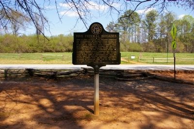 Five Federal Brigades Marker image. Click for full size.