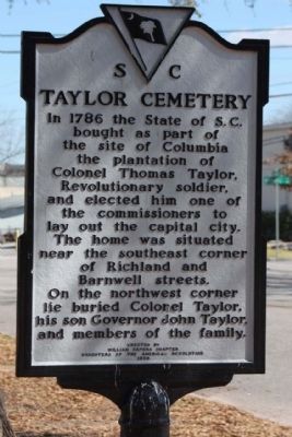 Taylor Cemetery Marker image. Click for full size.