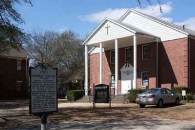 Thomas Taylor / Taylor Cemetery Marker at Taylor Evangelical Methodist Church. Click for full size. Thomas Taylor / Taylor Cemetery Marker at Taylor Evangelical Methodist Church image. Click for full size.