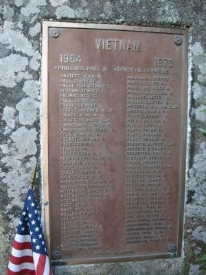 Vietnam War Plaque image. Click for full size.
