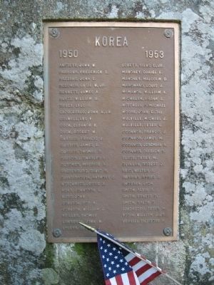 Korean War Plaque image. Click for full size.