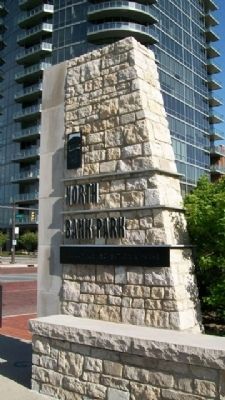 North Bank Park Sign image. Click for full size.