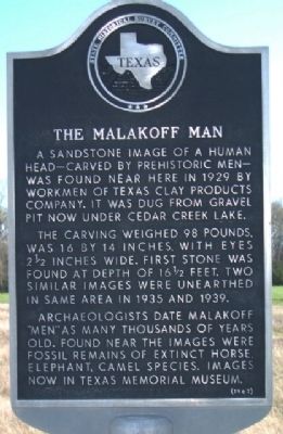 The Malakoff Man Marker image. Click for full size.