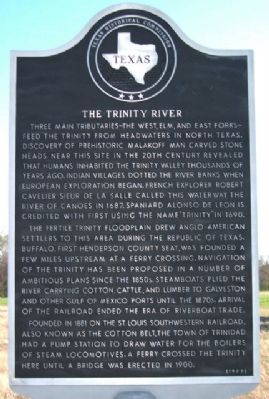 The Trinity River Marker. Click for full size. The Trinity River Marker image. Click for full size.