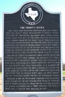 The Trinity River Marker image. Click for full size.