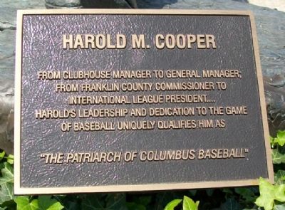 Harold M. Cooper Marker. Click for full size. Harold M. Cooper Marker image. Click for full size.