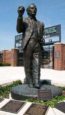 Harold M. Cooper Statue and Marker. Click for full size. Harold M. Cooper Statue and Marker image. Click for full size.