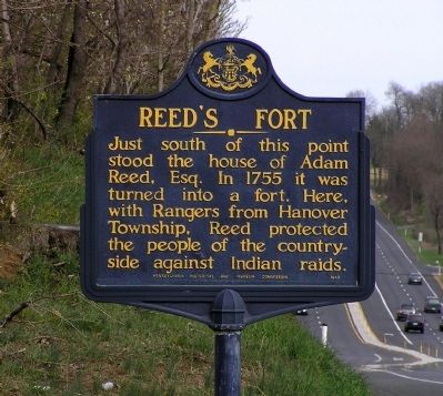 Reed's Fort Marker image. Click for full size.