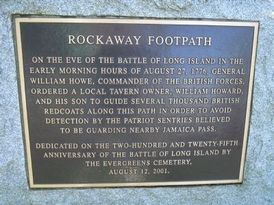 Rockaway Footpath Marker image. Click for full size.