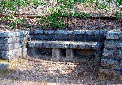 Stone Bench Near Pinnacle Lake -<br>Indicative of CCC Architecture image. Click for full size.