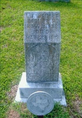 Lyne Taliaferro Barret Grave Marker. Click for full size. Lyne Taliaferro Barret Grave Marker image. Click for full size.