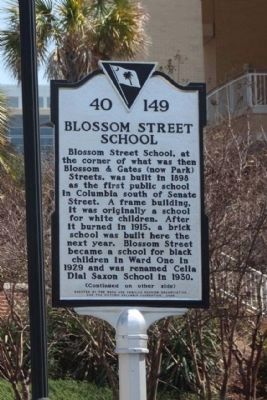 Blossom Street School Marker. Click for full size. Blossom Street School Marker image. Click for full size.