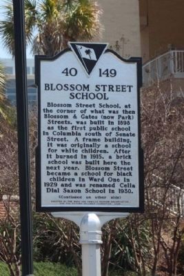 Blossom Street School Marker image. Click for full size.
