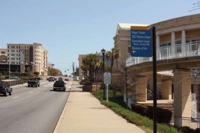 Blossom Street School Marker, as seen looking east along Blossom Street. Click for full size. Blossom Street School Marker, as seen looking east along Blossom Street image. Click for full size.