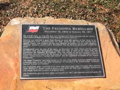 The Fredonia Rebellion Marker image. Click for full size.