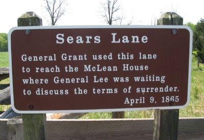 Sears Lane Marker image. Click for full size.