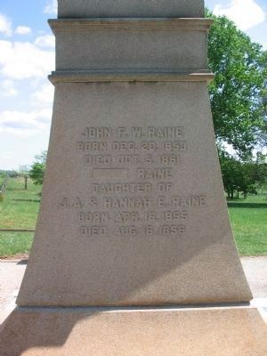 Left Side of Memorial image. Click for full size.