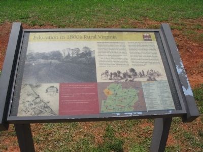 Education in 1800's Rural Virginia Marker image. Click for full size.