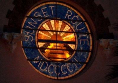 Southern Pacific Passenger Station Window. Click for full size. Southern Pacific Passenger Station Window image. Click for full size.