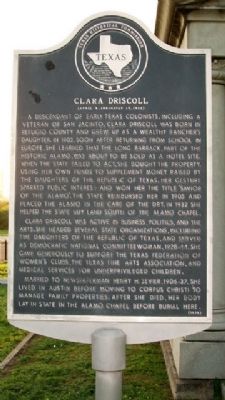Clara Driscoll Marker image. Click for full size.
