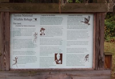 Santee National Wildlife Refuge Marker image. Click for full size.