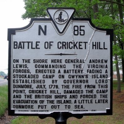 Battle of Cricket Hill Marker image. Click for full size.