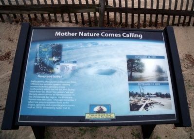 Mother Nature Comes Calling Marker image. Click for full size.