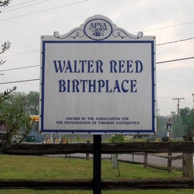 Walter Reed Birthplace (APVA Site) image. Click for full size.
